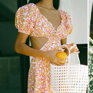 sabo skirt Kalluah dress in link flower size large